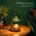 thumbnail image 6 of Sziqiqi Green Candle Warmers with Timer: Height-Adjustable Wax Melting Lamp 4-Level Dimmer & 2 Included Bulbs Flameless Home Decor Gift for Her, 6 of 9