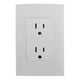 thumbnail image 1 of Contacto Dúplex Leviton Plástico Blanco 15A 125250V, 1 of 3