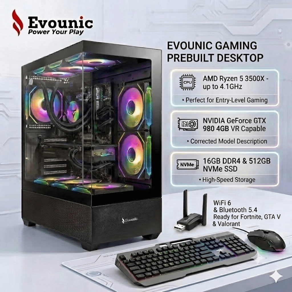 Gaming Desktop PC - Intel Core i7-11700F up to 4.9GHz, RTX 2070