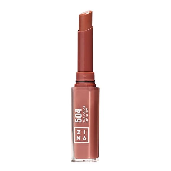 The Color Lip Glow - 504 de 3INA para mujeres - Lápiz labial de 0,05 oz
