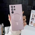 thumbnail image 1 of Funda magnética de silicona para Samsung Galaxy, cubierta a prueba de golpes, Ultra delgada, de carga inalámbrica, para S23, S22, S21, S20, Ultra Plus, FE, Magsafe, 1 of 4
