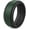 Black-Green-Basic, variant on Silicone Wedding Ring for Men Women, 8mm Step Edge Black & Blue Rubber Wedding Band, Breathable Internal Water Ripple Design, Durable & Flexible Sport Ring for Gym, Outdoor, Work Size 10
