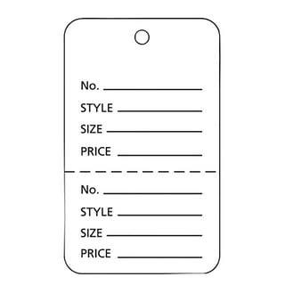 1000 Pcs Price Label Hang Tags Kraft Paper Price Tags for Clothes Retail  Store