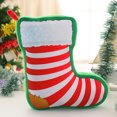 thumbnail image 3 of Christmas Plush Toy Santa Claus Snowman Xmas Tree Elk Stocking Shape Pillow Toy Plush Stuffed Toy, 3 of 3