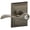 Gray, variant on Schlage F51AACC619ADD Accent Single Cylinder Keyed Entry Door Lever Set - Nickel