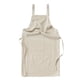 thumbnail image 4 of Delantal con bolsillo babero delantal de barista camarero delantal de camarera suave para mujeres hombres para trabajo de jardinería barbacoa Beige Blanco, 4 of 9