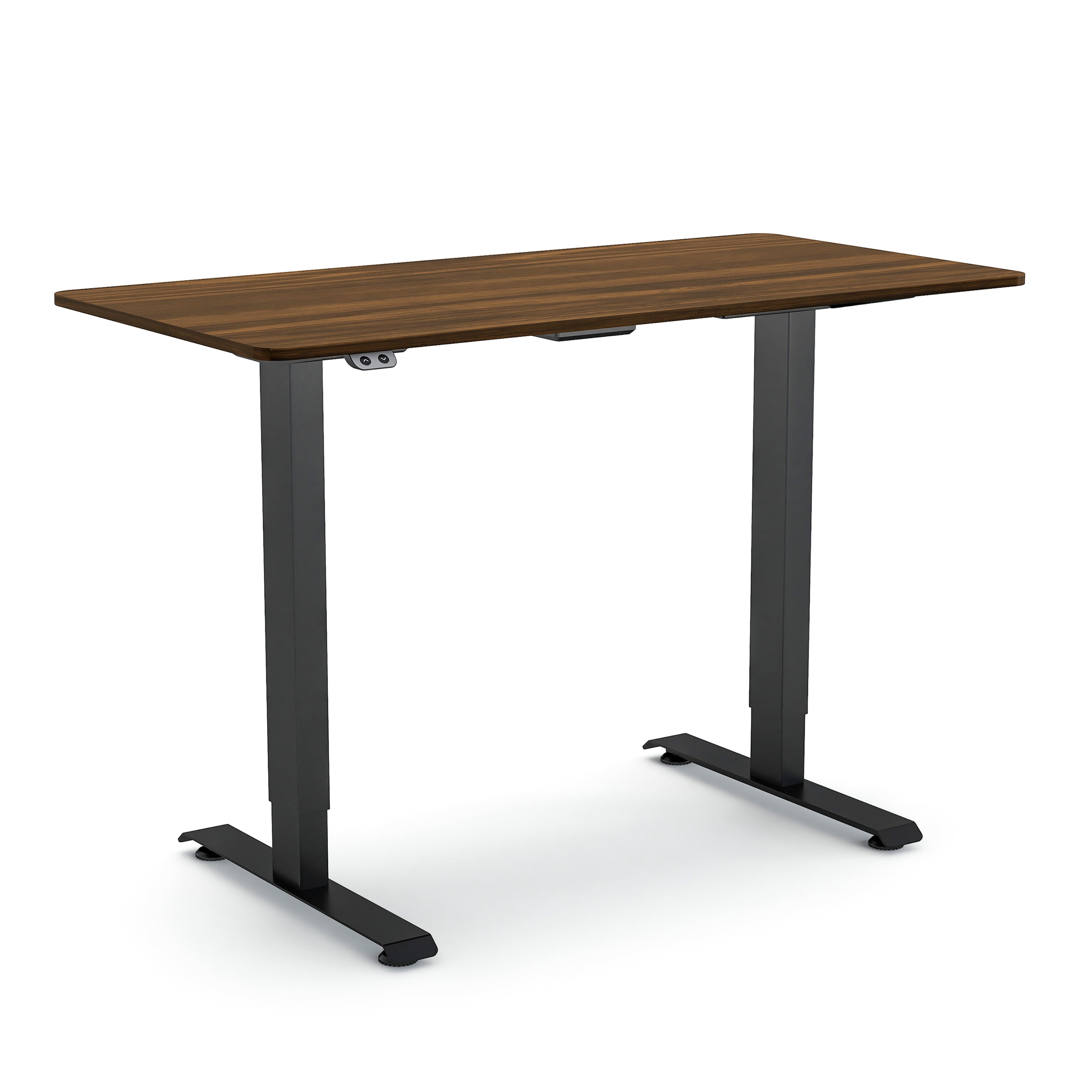 Furniture of America Trevo Metal Adjustable Office Desk, Dark Brown