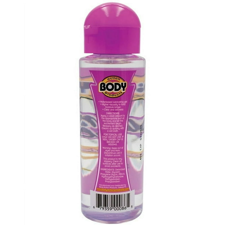 Body Action Natural Supreme Gel, Water Based Personal Lubricant, 8.5 oz