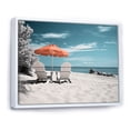 thumbnail image 2 of Designart "Nostalgia Black Beach Seaside I" Nautical & Beach Floater Framed Wall Art Living Room, 2 of 7