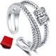 thumbnail image 1 of Anillos, Anillo de ansiedad para damas, Anillo de ansiedad para damas y niñas con cuentas (oro rosa) Yanshi anillo, 1 of 4