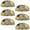 Multicolored 2, variant on PhooArto 6 Pcs Cup Drawer Pulls, Pug Dog Eating Donuts Shell Shape Handles Cabinet Knobs for Dresser Cupboard Closet Wardrobe with Screws
