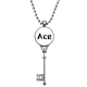 thumbnail image 1 of Citar a Ace Colgante Collar Vintage Llavero Plata Joyas Unbranded M, 1 of 3
