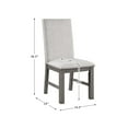 thumbnail image 3 of Lexicon Traditional Wood Dining Room Side Chair in Gray (Set of 2), 3 of 5