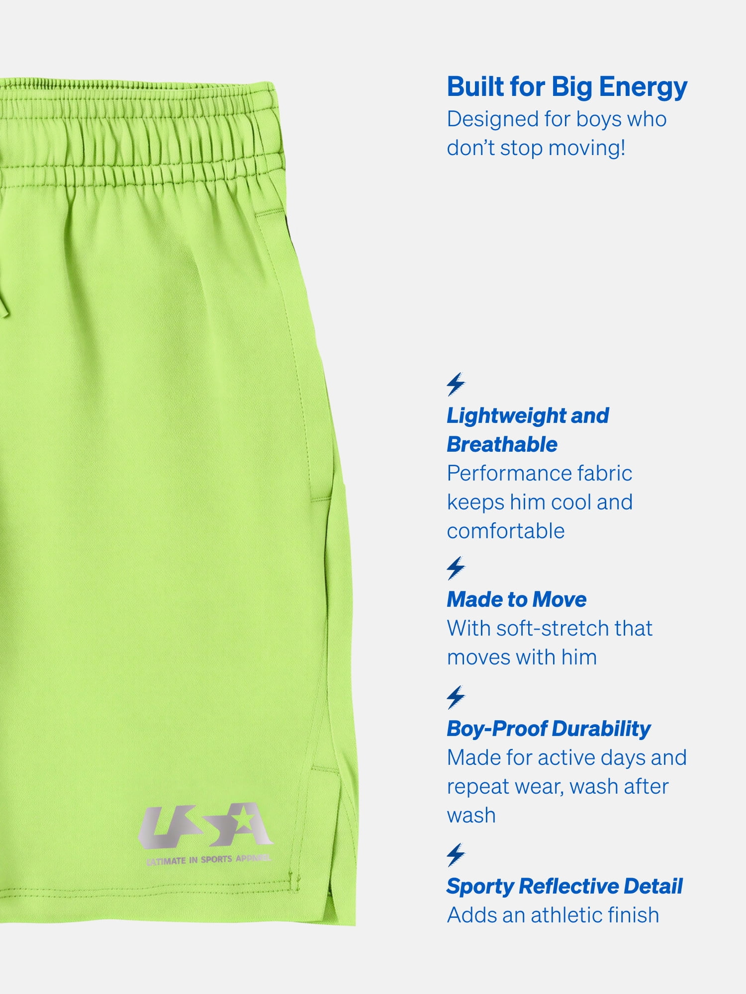Garanimals Activewear Toddler Boy Athletic Shorts, 3-Pack, Sizes 2T–6T