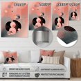 thumbnail image 4 of Designart "Profound Intimacy Pink Minimalism I" Minimalism Metal Wall Art, 4 of 5