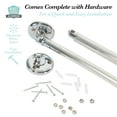 thumbnail image 5 of Bath Bliss 26759-ALUM Tige de Douche Réglable Courbée &44; Aluminium, 5 of 5