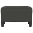 thumbnail image 3 of Puf VidaXL, otomana de tela con 4 patas de madera, color gris oscuro, 3 of 6