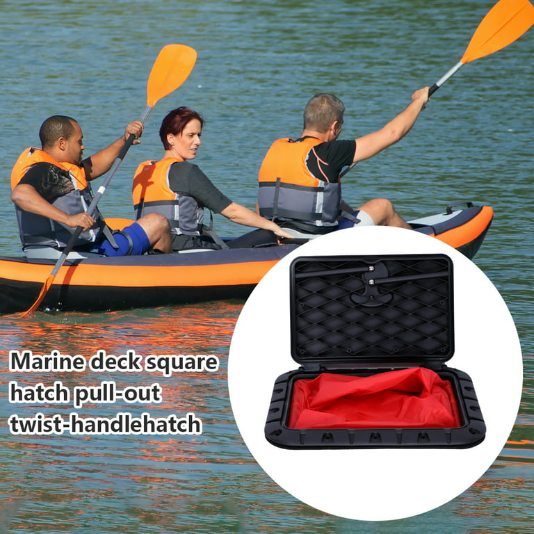 Toma Boat Hatch Cover Plate with Waterproof Bag Deck Inspection Latch Lid  Professional Assembled Boating Accessories Yacht Kayak Ship 