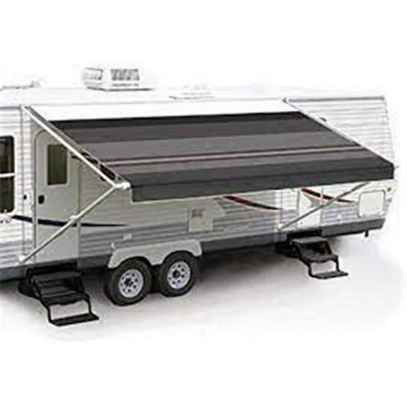 14 x 8 ft. Fiesta Camel Fade Vinyl Manual Patio Awning