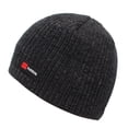 thumbnail image 5 of dianhelloya Warm hat LadyMen Hat Fleece Unisex Letter Decor Knitted Elastic Keep Warm Solid Color Thick Winter Beanie Hat for Daily Wear Blue, 5 of 8