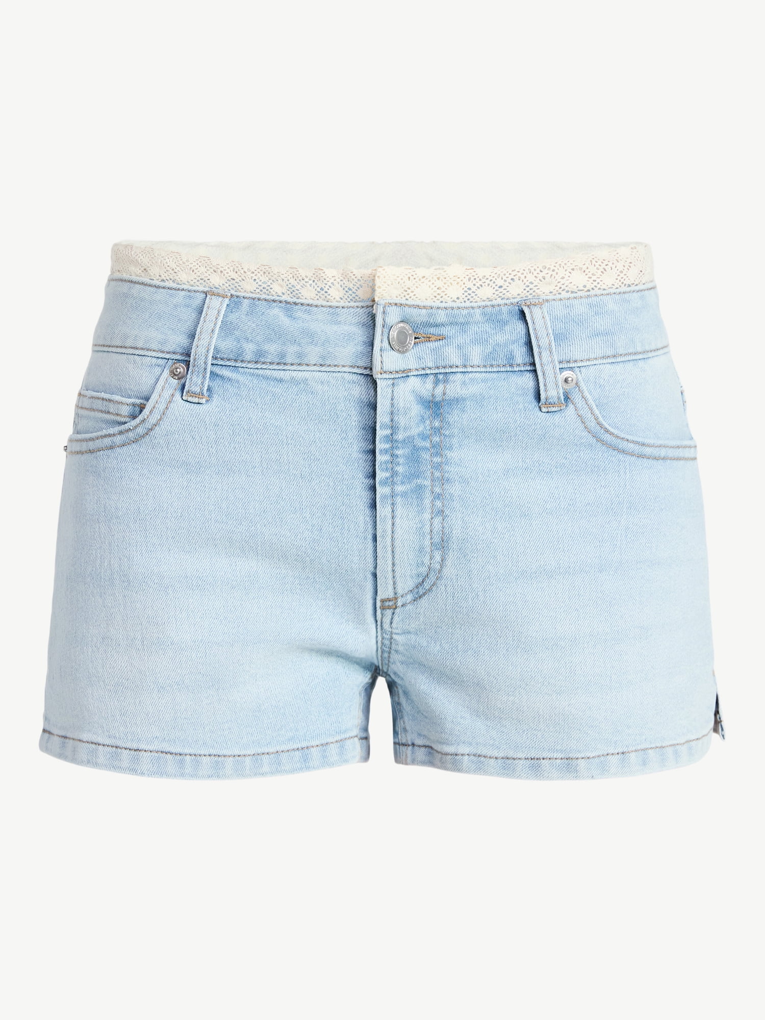 No Boundaries Elevated Denim Shorts, 3'' Inseam, Women's 00-18