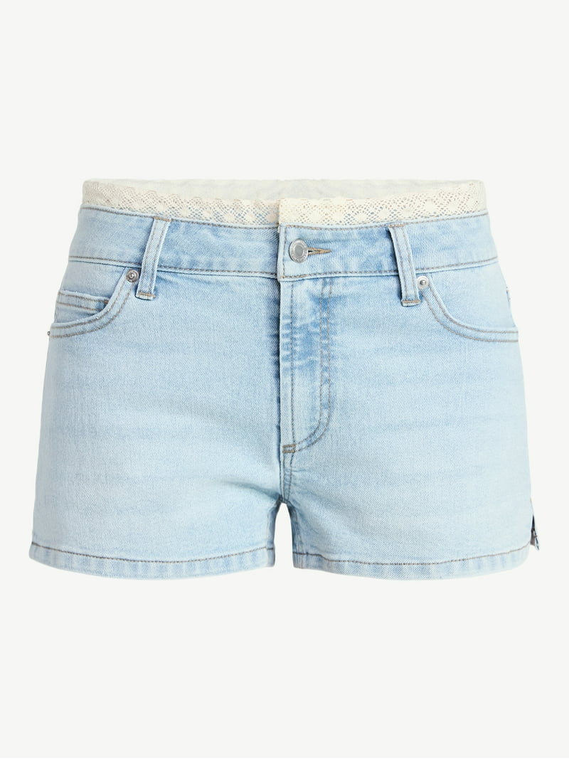 No Boundaries Elevated Denim Shorts, 3'' Inseam, Women's 00-18