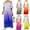 Style1-Blue dresses for women, variant on Maqroz Maxi Dresses for Women Plus Size Dress Summer Casual Off Shoulder Dress Tie Dye Puff Sleeve Dresses Loose Fit Flowy Beach Party Outfits Green M