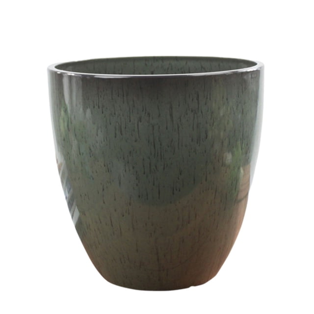 Wosthever Maceta para flores, maceta de , contenedor para jardín, herramienta de plantación, resina decorativa, bonsái, decoración redonda Jardín y Patio