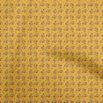 thumbnail image 1 of oneOone Georgette Viscose Yellow Fabric Asian Retro Floral Fabric For Sewing Printed Craft Fabric By The Yard 42 Inch Wide, 1 of 4