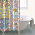 thumbnail image 4 of Pioneer Flower Floral Print Pattern Shower Curtain 36"x72", Bathroom Decorative Shower Curtain Set with 12 Hooks, Waterproof Washable, 4 of 6