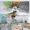 thumbnail image 2 of DesignArt Arbre avec Grande Horloge Murale Quatre Saisons, 2 of 2