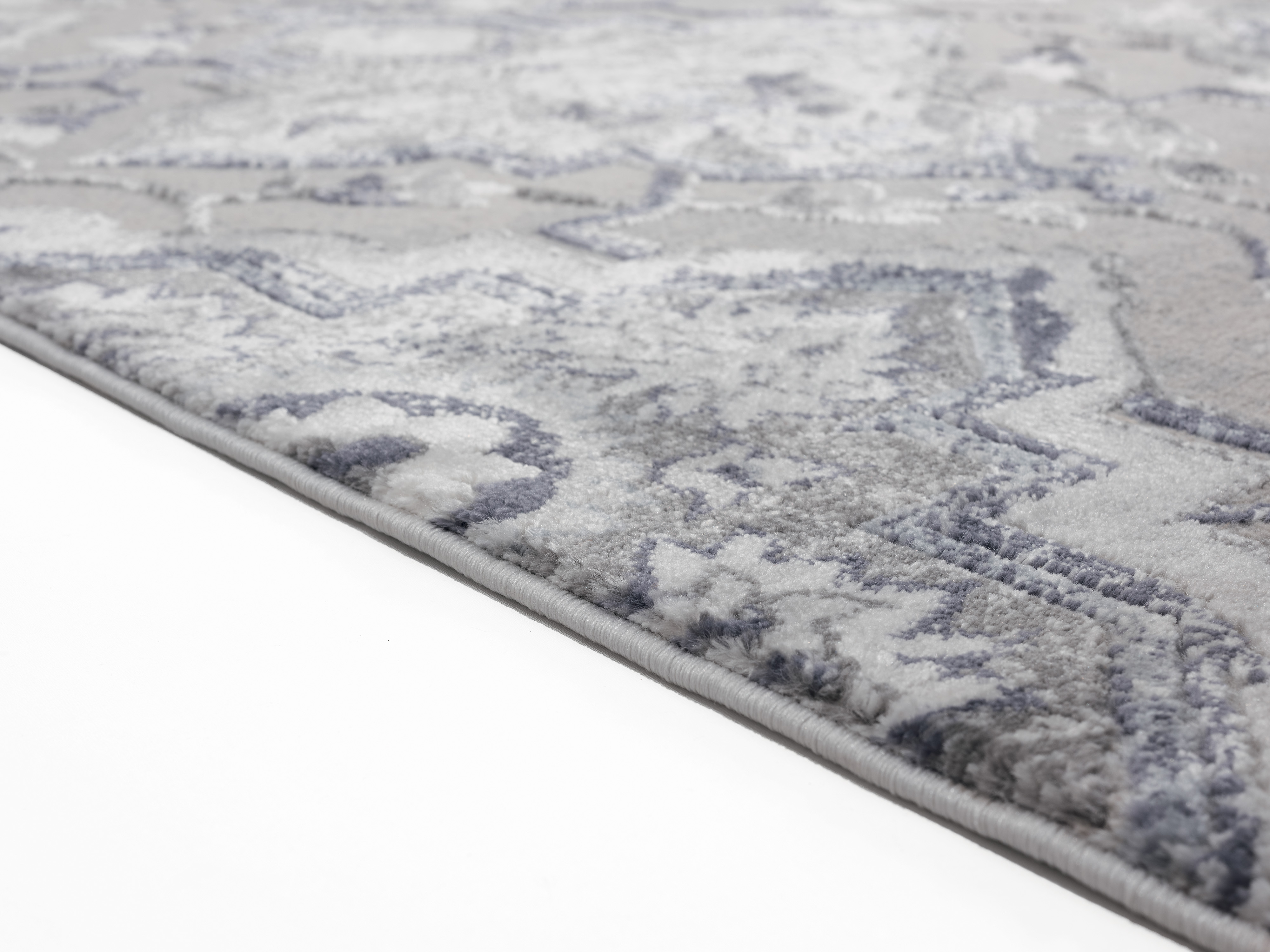 United Weavers Rasbora Dorsey Contemporary Abstract Area Rug, Blue, 12'6" x 15'