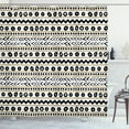 thumbnail image 1 of Ambesonne Boho Shower Curtain, Abstract Prehistoric, 69"Wx84"L, Black Yellow, 1 of 3