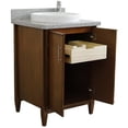 thumbnail image 6 of MCM 25" Single Round Sink Vanity with Gray Granite Stone in Walnut, 6 of 11