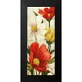 thumbnail image 2 of Milan, Vittorio 10x18 Black Modern Framed Museum Art Print Titled - Spice Floral Panel I, 2 of 5