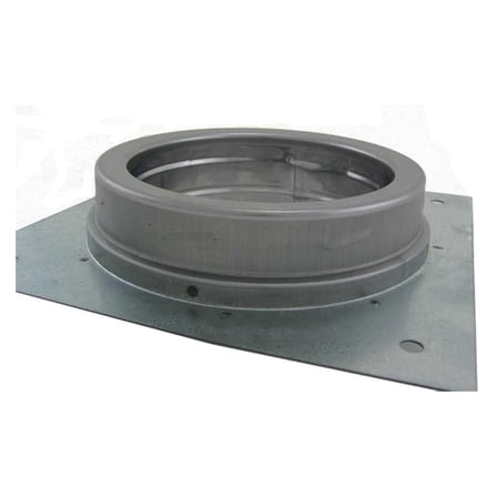 Duravent 284506 6" Anchor Plate Dura-Tech Chimney - Galvanized Steel Class A Vent Pipe, 6 Inch Diameter, 10x10x2 Inch