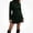 Army Green, variant on Womens Wool Coat Button Down Stand Collar Fitted Warm Winter Peacoat Pockets Beige Size M