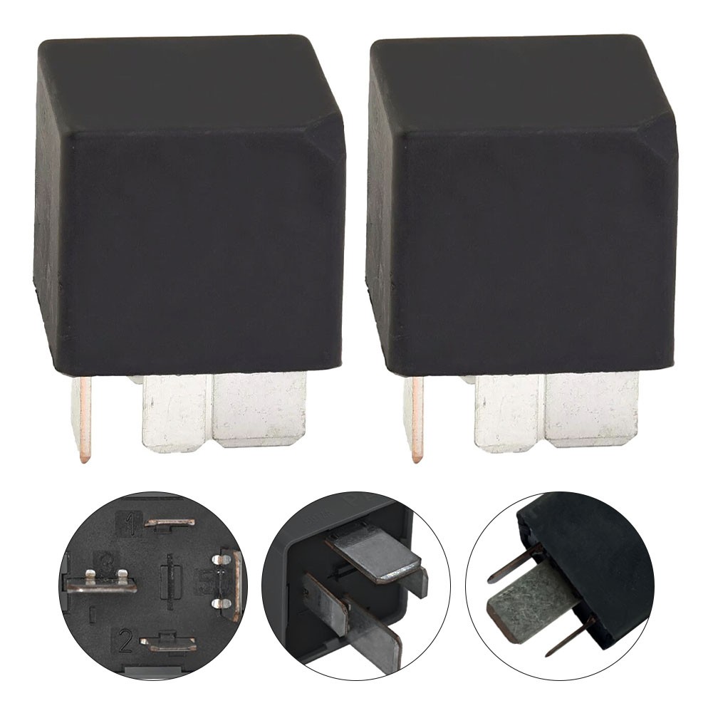Relais Automobile 4 Broches 12V 70A - Lot De 2, Compatible Ford Mondeo, Focus, Kuga (2005-2016)