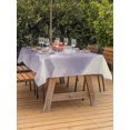thumbnail image 3 of Outdoor Tablecloth with Umbrella Hole for Patio/Picnic/Party/Camping, Mountain Peak Waterproof Table Cloth Rectangle Table Cover Washable, Purple Beige Mist Zen Modern Nature Fantasy (52"x 70"), 3 of 9