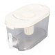 thumbnail image 2 of 4L Beverage Drink Dispenser with Faucet Lid Dual Filtration Water Juice Container for Party White Elliptical Shape, 2 of 4