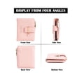 thumbnail image 4 of Deago Women's Slim Leather Bifold Wallet Credit Card Holder with ID Window & Zipper Coin Pocket Purse (Pink), 4 of 8