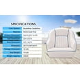 thumbnail image 2 of Boat Seat Captain Bucket Seat,Ergonomic Design,Waterproof Marine Grade Vinyl Boat Captain Chair,Comfortable High-Density Foam,22"Lx21.5"Wx19.5"H, 2 of 9