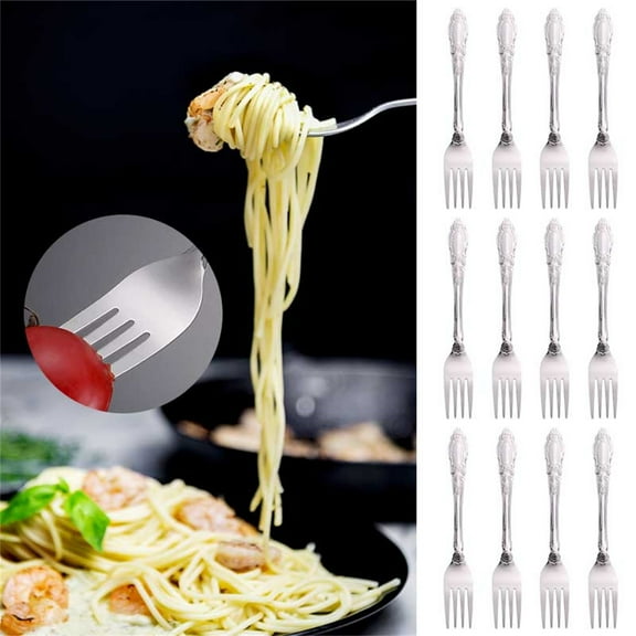 Flatware Kingtowag, Cutlery 12Pc Large Fork, 12Pc Silver Fork, Kitchen Gadgets Markdowns, Cutlery