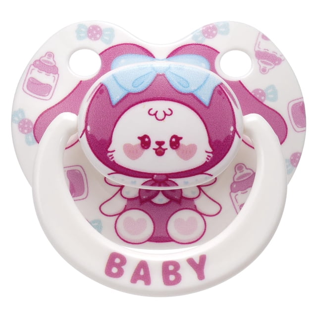 Somniumnight Chupete Adulto Lindo para Ansiedad: Tetina de Silicona Suave, Chupete de Conejito Dulce para Autismo - Chupón Grande para Alivio del Estrés y Sueño con Estuche