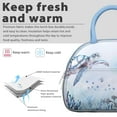 thumbnail image 3 of Insulated Lunch Bag Women, Reusable Cute Sea Life Tote Lunch Box, Leakproof Cooler Lunch Bags for Work Office Travel Picnic, 3 of 4