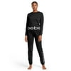 bebe Intimates Loungewear Pajama Set, Sweater Pants - Black, L