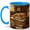 Blue, variant on Sleeping Cat Book Lover Coffee Mug, Cozy Library Cat and Books Design, 11 oz Ceramic Cup