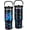 Black-blue, variant on Butterfly Tumbler Mug, 30oz Stainless Steel with Handle, Lid & Straw - Leak-Proof Double-Wall Vacuum Insulated Travel Cup Water Bottle - Gift for Women