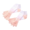 thumbnail image 3 of TISHITA Women Cotton Toe Socks Five Finger Socks Breathable Sports Ankle Crew Socks Pink, 3 of 6