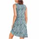 thumbnail image 4 of Camisón de mujer con estampado y bolsillos, sin mangas, plisado, cuello redondo, 4 of 7
